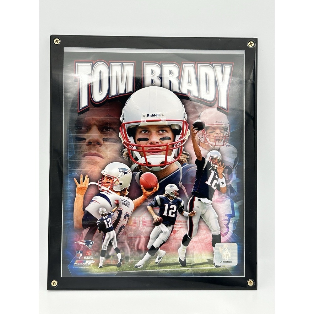 Tom Brady Unsigned Framed 8x10 Photo Photofile NFL New England Patriots
